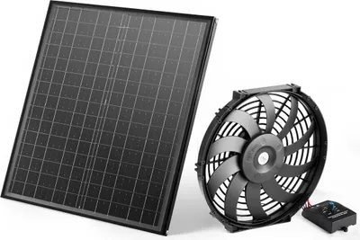 Immagine prodotto di Ventilatore da 12" con montaggio su timpano Ventilatore di scarico per sottotetto da 1300 CFM con termostato regolabile