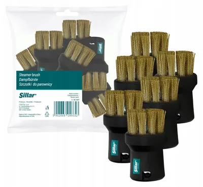 Image de 6x brosses rondes compatibles avec les nettoyeurs vapeur Kärcher SC 1, K 1701, SC 1.000, KST 4 AS, KST 1AS, K 7000 MB, K 1605 AMWAY, K 1602 AMWAY - Brosse vapeur