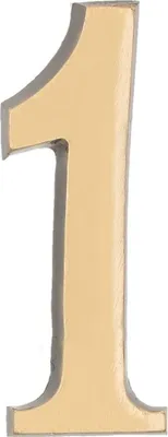 Immagine prodotto di KOTARBAU® Numero "1" Patina Autoadesiva 5 cm in ottone per porte d'ingresso