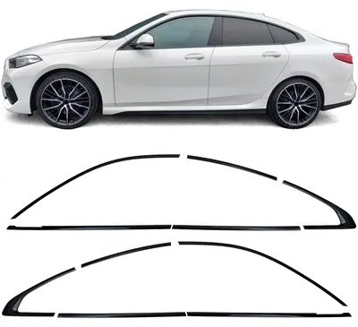 Für BMW 2er F44 Gran Coupe Shadow Line Zierleisten Fensterleisten Schwarz Glanz in der Farbe Schwarz von Carparts-Online GmbH