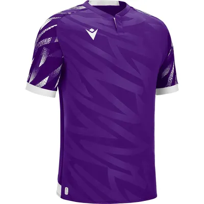 Immagine prodotto di Maglia da uomo Macron Themis Eco a maniche corte - Bianco / Viola | Taglia: M