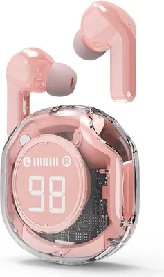 Produktbild von Gembird Transparent TWS In-Ear Kopfhörer in Pink, kabellos