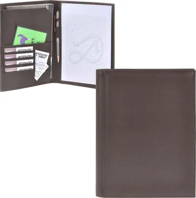 Produktbild von Sonnenleder Schreibmappe A5 Leder mocca 801-240-77