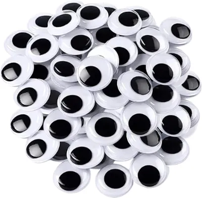 Imagen del producto de Ojos móviles autoadhesivos, 100 unidades, de 20 mm, para manualidades