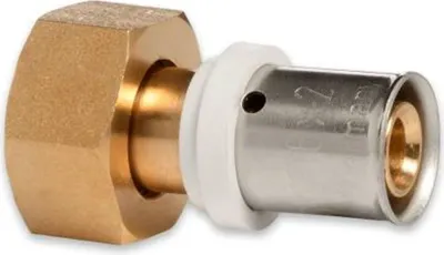 Produktbild von Selfio-Press Aluverbund Pressfitting  Übergangsverschraubung Innengewinde 16 x 2 - 1/2' TH + U Kontur DVGW