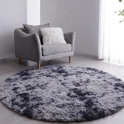 Produktbild von Famanu Teppich Rund Einfarbig Waschbar Weich 150 cm