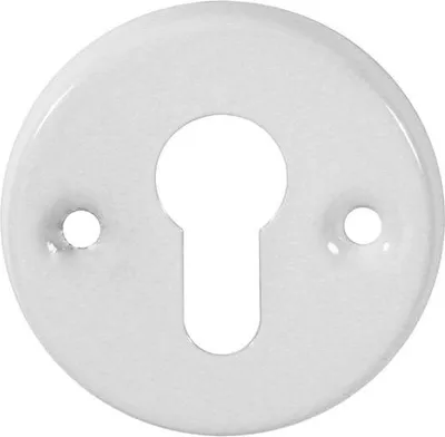 Image de Plaque de clé pour cylindre de porte, blanc, 100
