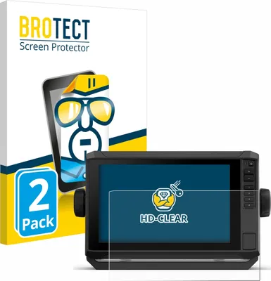 Produktbild von 2x Für Garmin ECHOMAP UHD2 9" Schutzfolie BROTECT Displayschutz Display Schutz Folie Klar Transparent