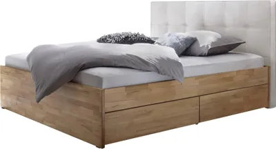 Produktbild von Hasena Function&Comfort Otello Tip-On Massivholzbett mit Stauraum