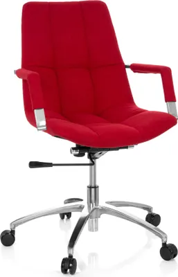 Produktbild von hjh OFFICE Home Office Bürostuhl SARANTO Schreibtischstuhl mit Armlehnen Stoff Drehstuhl