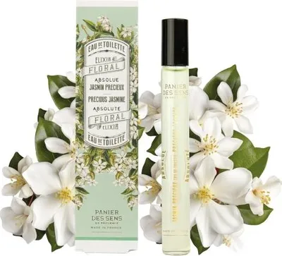 Zdjęcie produktu dla Panier des Sens Precious Jasmine Roll-On, Unisex, Letnie, 10 ml, Butelka jednorazowa, Neroli, Kwiat pomarańczy, Brzoskwinia, Jaśmin, Tuberoza
