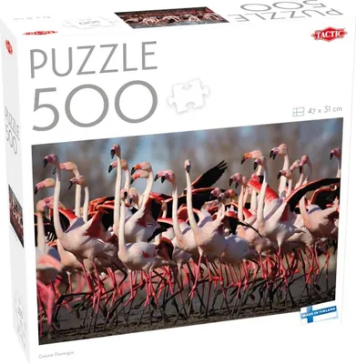 Produktbild von Tactic Puzzle Lovers Greater Flamingos 500 pcs puzzle, 500 Stück(e), Tiere