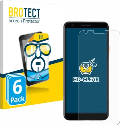 Produktbild von 6x Für Google Pixel 3a Schutzfolie BROTECT Displayschutz Display Schutz Folie Klar Transparent