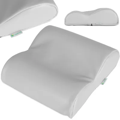 Produktbild von Habys Nackenkissen Nackenstützkissen Lagerungskissen Kopfkissen Gesundheitskissen | Memory Schaum | Orthopädisches Robust | 32x30x7,5 | Hellgrau