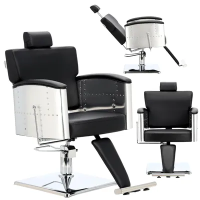 Image de Chaise de coiffeur hydraulique pour salon de coiffure barber shop Modus Barberking