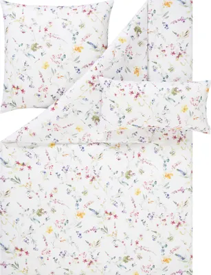 Produktbild von Estella Bettwäsche Karin" + Gratis-Kissenbezug 40x80 cm bunt 1x 135x200 cm + 2x 80+80x80 cm"