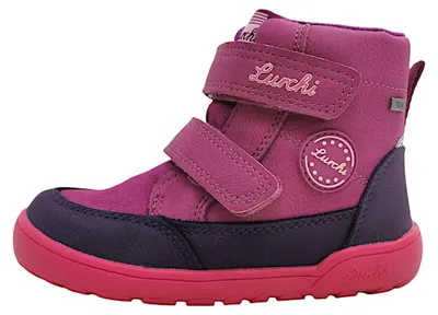 Image de Lurchi : Chaussures pour filles, bottines à lacets, chaussures pieds nus, couleur rose, style décontracté