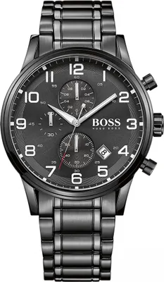 Image de Hugo Boss Aeroliner Chronograph montre noire