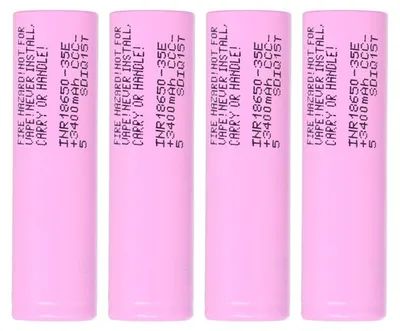 Produktbild von 1 (EIN) Stück Samsung INR18650-35E bzw. BAK A02 3350mAh 3,7V - 18650 Akku NICHT für eZigaretten, Taschenlampen, Kameras