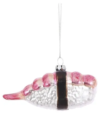 Productafbeelding van House of Seasons Kerst Ornament Sushi - L4 x B3 x H4 cm - Oranje