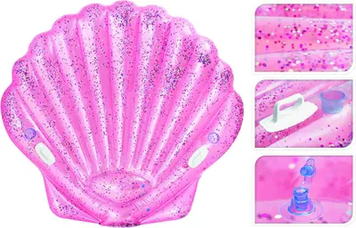 Produktbild von Intex Pink Seashell Island 178 x 165 cm