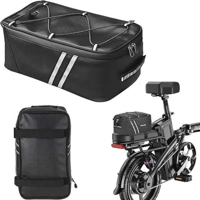 Productafbeelding van Famanu fietstas, waterdicht - 8 liter opbergruimte, zwart