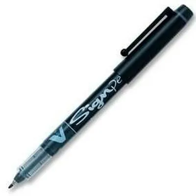 Zdjęcie produktu dla Pilot V Sign Pen - zestaw 12 czarnych długopisów