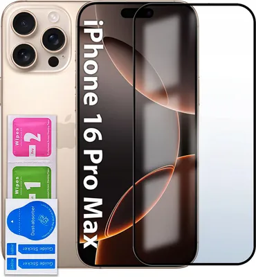 Zdjęcie produktu dla SZKŁO HARTOWANE do iPhone 16 Pro Max PEŁNE NA CAŁY EKRAN 5D SZYBKA