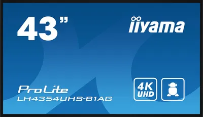 Image de iiyama ProLite LH4354UHS-B1AG 43" 16:9 4K 24/7 IPS Display schwarz