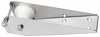 Produktbild von Osculati Ankerrolle, Edelstahl AISI 304, Chromelux® Hochglanz Finish, Nylon Bugrolle, Kurz oder Standard, für Boote Verfügbare Größen: L