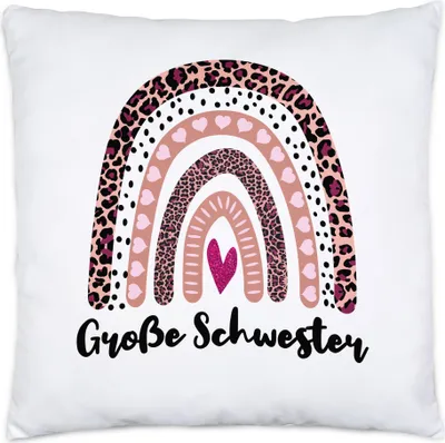 Produktbild von Große Schwester Kissen Sisters Beschützerin Geborgenheit Liebe Familie Zusammenhalt Freude Spaß Sisterlove Fun