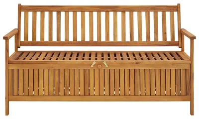 Obrázok produktu pre vidaXL Záhradná lavica s úložným priestorom 148 cm z masívneho dreva Akácia