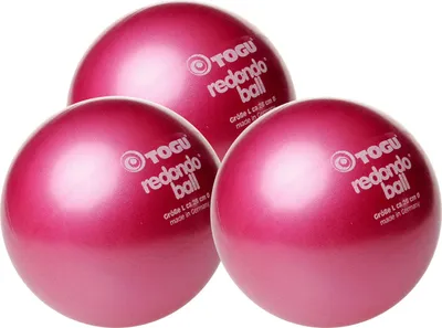Produktbild von Togu Redondo Ball Pilates- und Yogaball, 3er-Set, 26 cm Durchmesser, rot