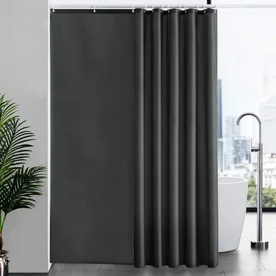 Obrázek produktu pro Sprchový závěs extra délka proti plísním voděodolný 200x240cm tmavě šedý