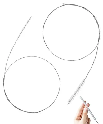Immagine prodotto di Set di spazzole con tubo flessibile, composto da 2 pezzi, lunghezza 100 cm, colore bianco, flessibile