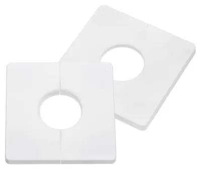 Productafbeelding van Verwarmingsbuisafdekking Ø 33 mm, 2 Stuks, Wit