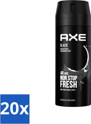 Immagine prodotto di Axe Deodorant Bodyspray Nero 150 ml - Confezione risparmio - 20 pezzi