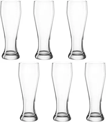 Productafbeelding van Set van 6 Tarwebierglazen 500 ml Glas Vaatwasserbestendig