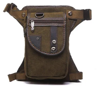 Image de Sacoche de selle en toile pour moto, sacoche de selle, sacoche de selle, sac à café, 15x6x26 cm