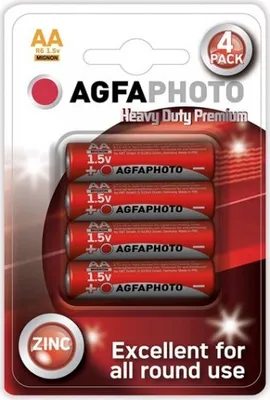 Obrázek produktu pro Baterie zinková AA AGFAPHOTO, blistr 4ks