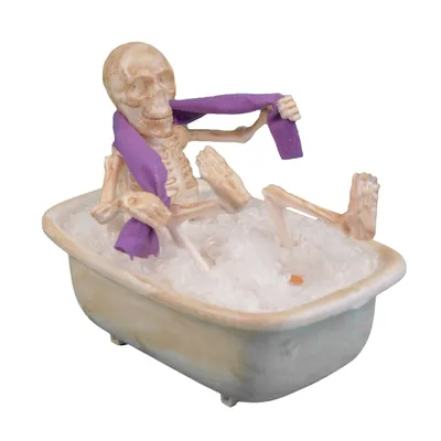 Produktbild von Skelett in Badewanne - Animiert | 27 x 16 x 23 cm Halloween Deko