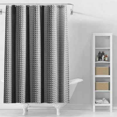 Obrázok produktu pre Omgoods – Sprchová záclona s antibakteriálnou úpravou a záťažami, 120 x 200 cm