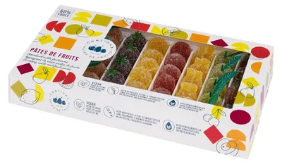 Produktbild von Confidas Pâtes de Fruit 50% Fruchtanteil, 1000g – Fruchtige Fruchtgelees