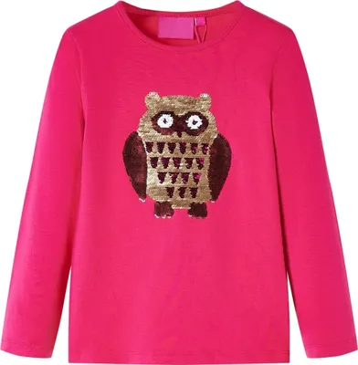 Produktbild von Kinder-Langarmshirt Knallrosa 116