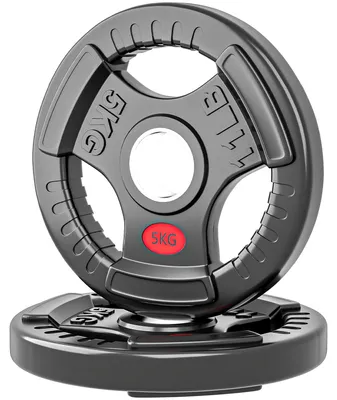 Productafbeelding van SPORTNOW 2-delige set gewichten, 2 x 5 kg gewichten voor een halterstang van 5 cm