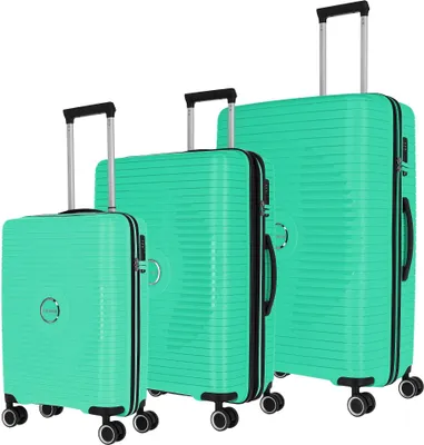 Immagine prodotto di Set di valigie rigide Travelite Orbita, taglie L, M e S, colore verde