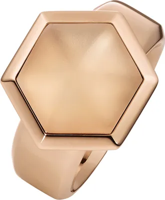 Produktbild von 011874G54, 011874G56, 011874G58 Ring mit Bergkristall matt - rosè vergoldet XEN