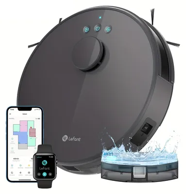 Immagine prodotto di Aspirapolvere robotizzato - Aspirapolvere robotizzato con funzione lavapavimenti - Aspirapolvere automatico - Aspirapolvere intelligente per la pulizia dei pavimenti