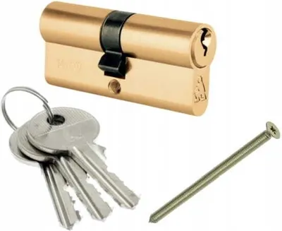 Obrázek produktu pro Dveřní zámková vložka mosazná 30/40 mm + 3 klíče