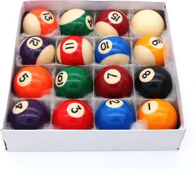 Produktbild von Pegasi Billardkugeln Set - 16 Stück - 38mm-Billardkugel - Für Mini-Billardtische - Komplettset - Set Billard Tischkugeln - Poolkugeln - Snookerkugeln - Billardballs - Phenolharz
